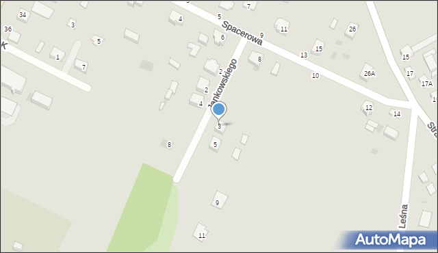 Łopuszno, Jankowskiego Aleksandra, ks., 3, mapa Łopuszno