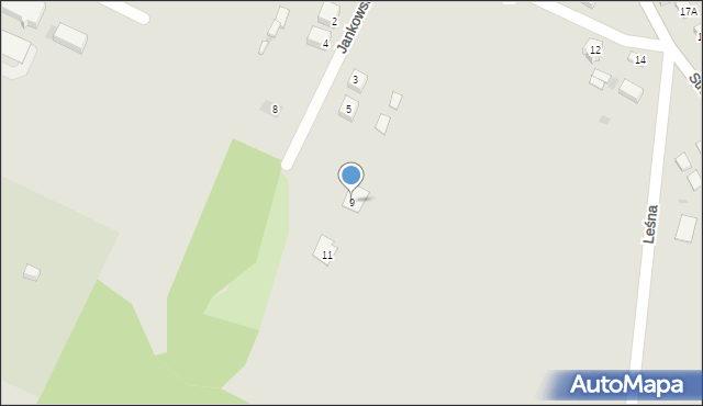 Łopuszno, Jankowskiego Aleksandra, ks., 9, mapa Łopuszno