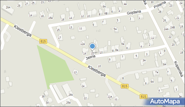 Lubartów, Jasna, 12, mapa Lubartów