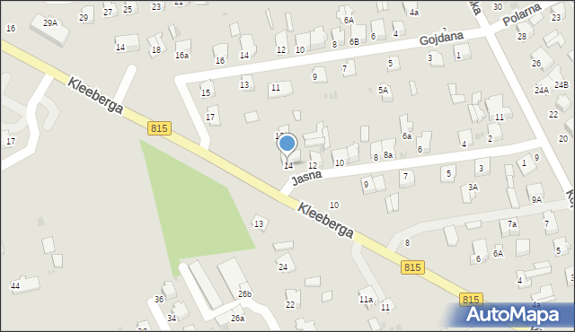 Lubartów, Jasna, 14, mapa Lubartów