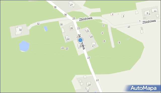 Lubiaszów, Jaśminowa, 18, mapa Lubiaszów