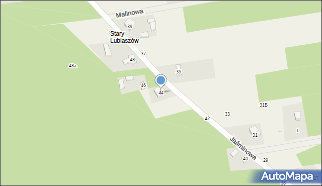 Lubiaszów, Jaśminowa, 44, mapa Lubiaszów