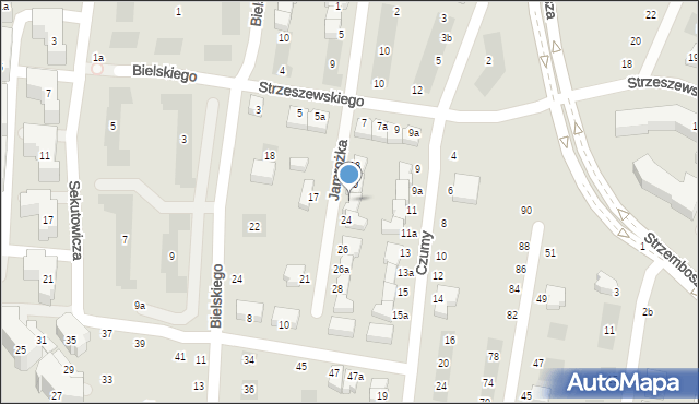 Lublin, Jamrożka Zdzisława, 22, mapa Lublina