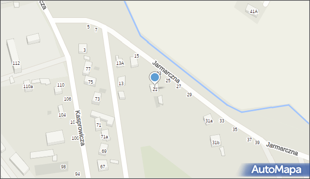 Lublin, Jarmarczna, 21, mapa Lublina