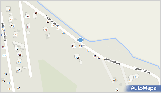 Lublin, Jarmarczna, 33, mapa Lublina