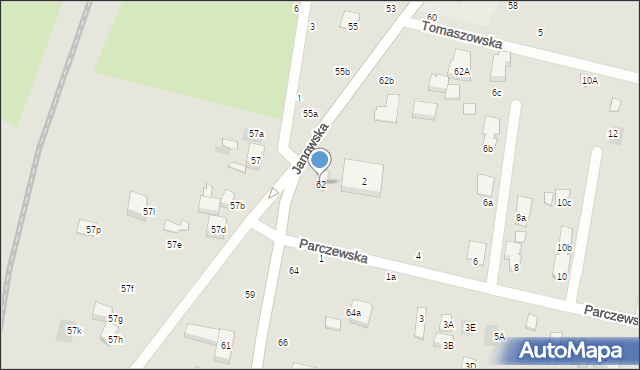 Lublin, Janowska, 62, mapa Lublina