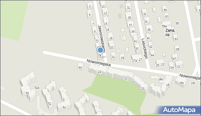 Lublin, Jaworowskiego Aleksandra, dr., 15a, mapa Lublina