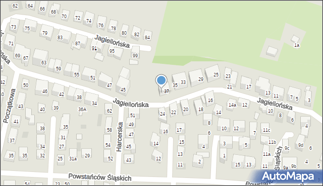 Lublin, Jagiellońska, 39, mapa Lublina