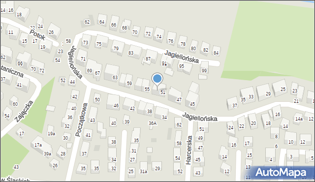 Lublin, Jagiellońska, 53, mapa Lublina