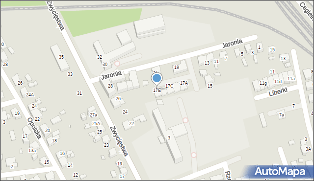 Lubliniec, Jaronia Jana Nikodema, 17E, mapa Lubliniec
