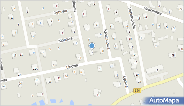 Lubniewice, Jarzębinowa, 7, mapa Lubniewice