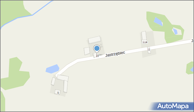 Lubomin Rządowy, Jastrzębiec, 10, mapa Lubomin Rządowy