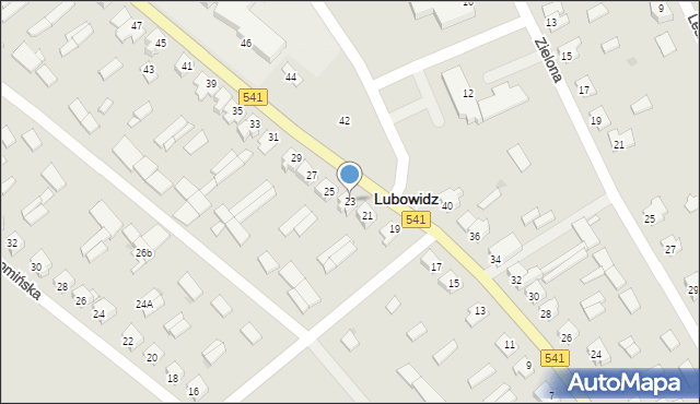 Lubowidz, Jana Pawła II, 23, mapa Lubowidz