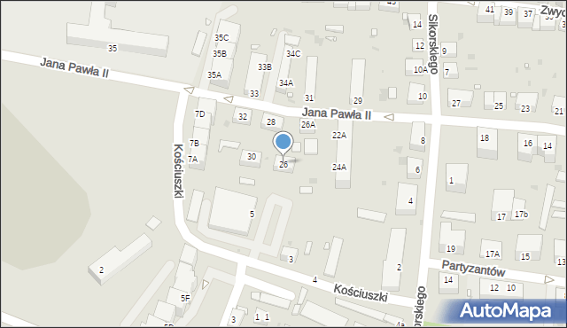 Lwówek Śląski, Jana Pawła II, 26, mapa Lwówek Śląski