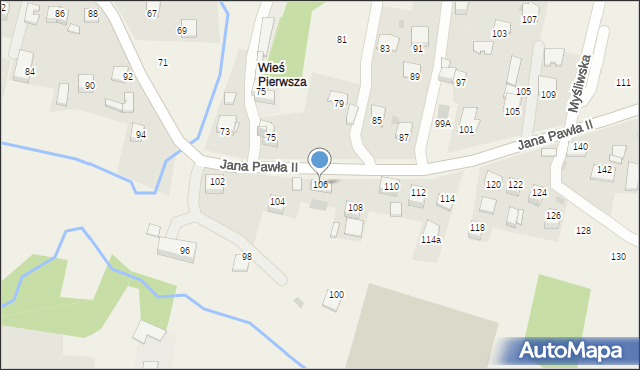 Łyczanka, Jana Pawła II, 106, mapa Łyczanka