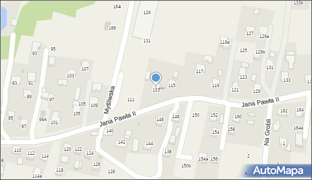 Łyczanka, Jana Pawła II, 113, mapa Łyczanka