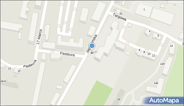 Malbork, Jagiellońska, 94, mapa Malborka