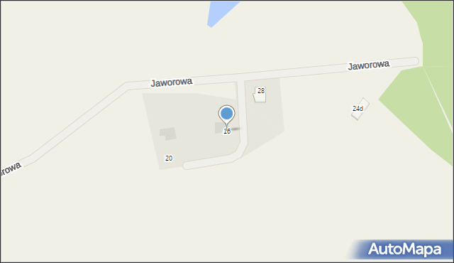 Manowo, Jaworowa, 16, mapa Manowo