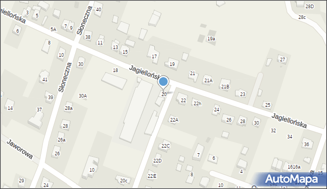 Marcinkowice, Jagiellońska, 20, mapa Marcinkowice