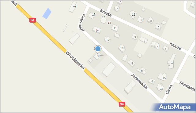 Marcinkowice, Jankowicka, 5, mapa Marcinkowice