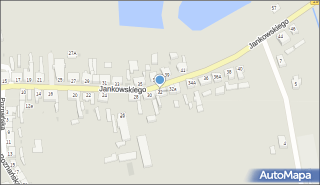 Margonin, Jankowskiego Kazimierza, 32, mapa Margonin