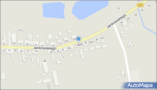 Margonin, Jankowskiego Kazimierza, 34A, mapa Margonin