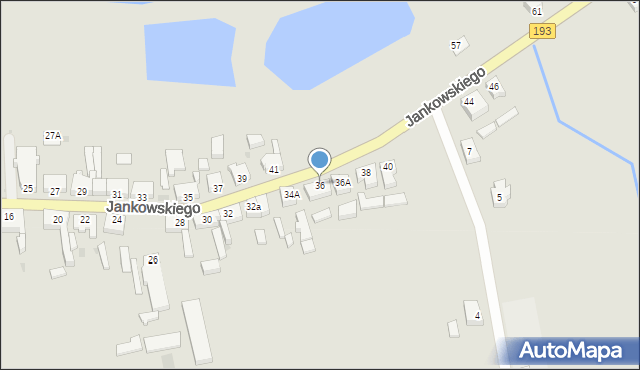 Margonin, Jankowskiego Kazimierza, 36, mapa Margonin