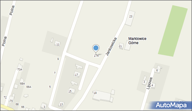 Marklowice, Jankowicka, 17A, mapa Marklowice