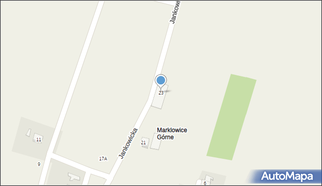 Marklowice, Jankowicka, 23, mapa Marklowice