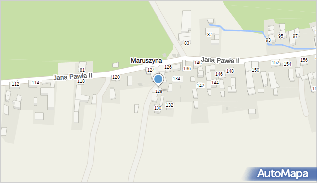 Maruszyna, Jana Pawła II, 128, mapa Maruszyna