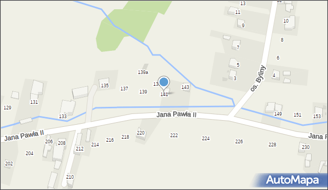 Maruszyna, Jana Pawła II, 141, mapa Maruszyna