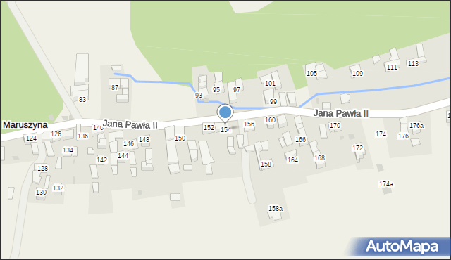 Maruszyna, Jana Pawła II, 154, mapa Maruszyna