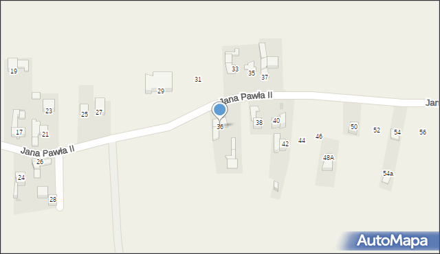 Maruszyna, Jana Pawła II, 36, mapa Maruszyna
