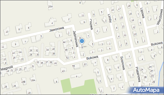 Michałów-Grabina, Jaśminowa, 4, mapa Michałów-Grabina