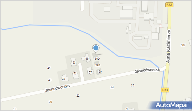 Michałów-Grabina, Jasnodworska, 59E, mapa Michałów-Grabina
