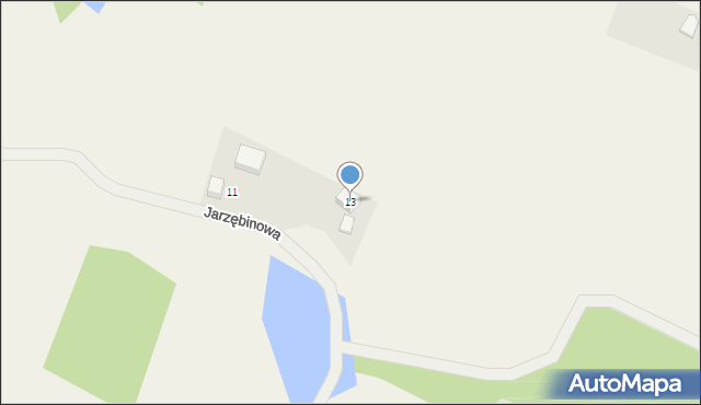 Miechucino, Jarzębinowa, 13, mapa Miechucino