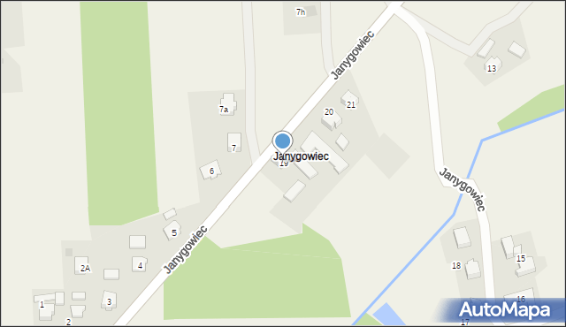 Miedźna, Janygowiec, 19, mapa Miedźna