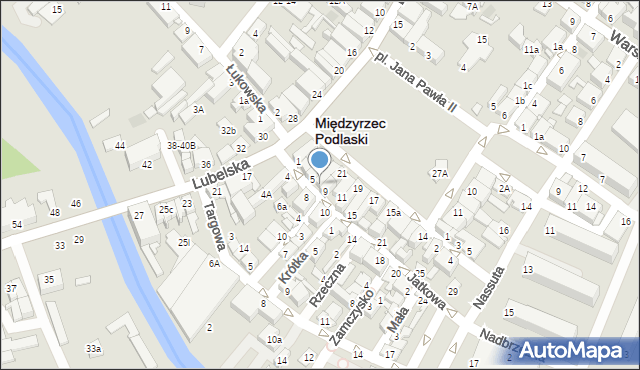 Międzyrzec Podlaski, Jatkowa, 7, mapa Międzyrzec Podlaski