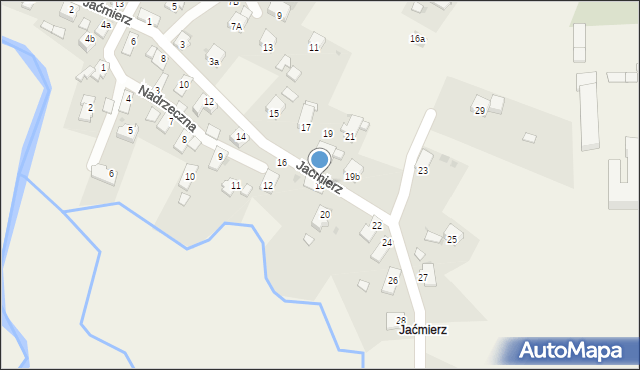 Miejsce Piastowe, Jaćmierz, 18, mapa Miejsce Piastowe