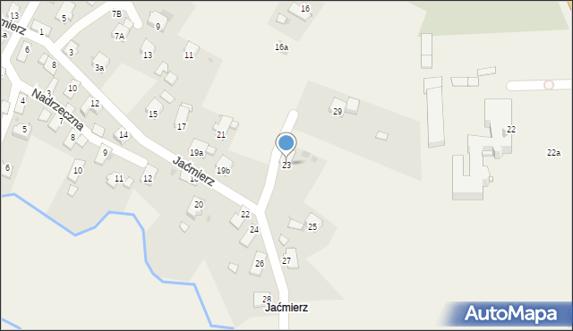 Miejsce Piastowe, Jaćmierz, 23, mapa Miejsce Piastowe