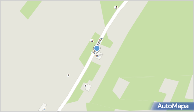 Mielec, Jagodowa, 6a, mapa Mielca