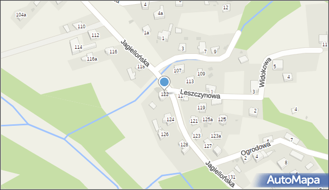 Milówka, Jagiellońska, 122, mapa Milówka