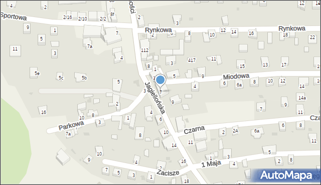 Milówka, Jagiellońska, 7, mapa Milówka