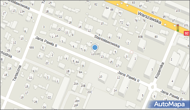 Mińsk Mazowiecki, Jana Pawła II, 11A, mapa Mińsk Mazowiecki