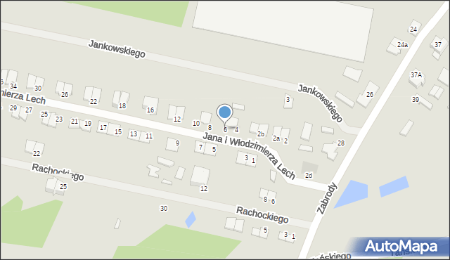 Mława, Jana i Włodzimierza Lech, 6, mapa Mława