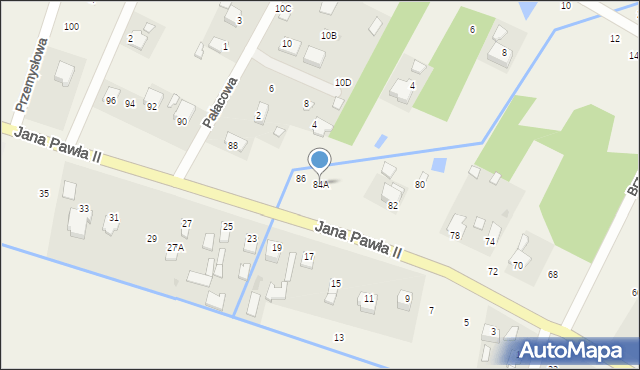 Mleczków, Jana Pawła II, 84A, mapa Mleczków