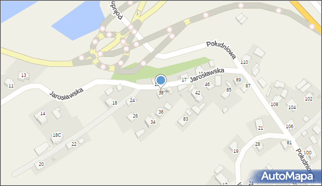 Munina, Jarosławska, 38, mapa Munina