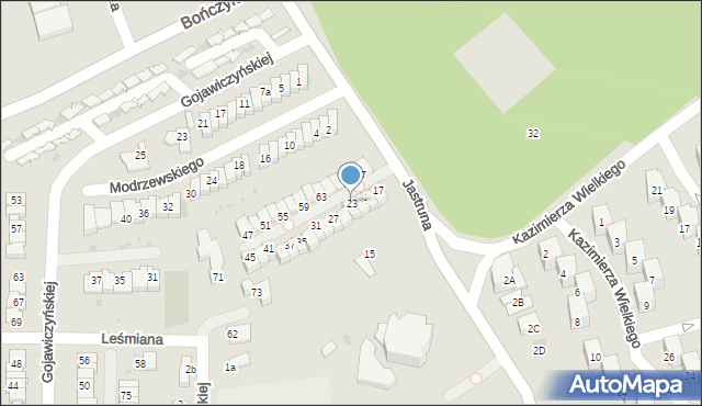 Mysłowice, Jastruna Mieczysława, 23, mapa Mysłowice
