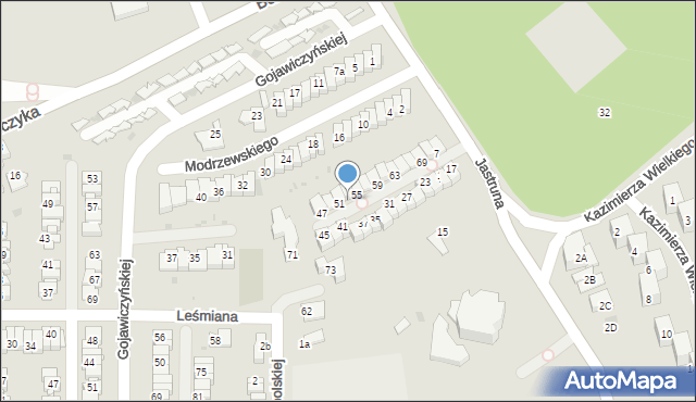 Mysłowice, Jastruna Mieczysława, 53, mapa Mysłowice