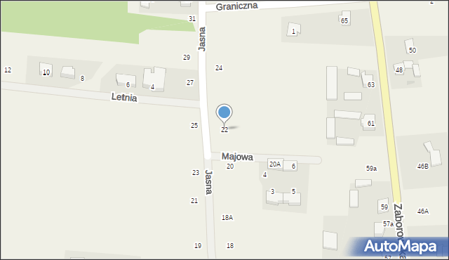 Myszczyn, Jasna, 22, mapa Myszczyn